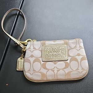 Coach Tan Wristlet